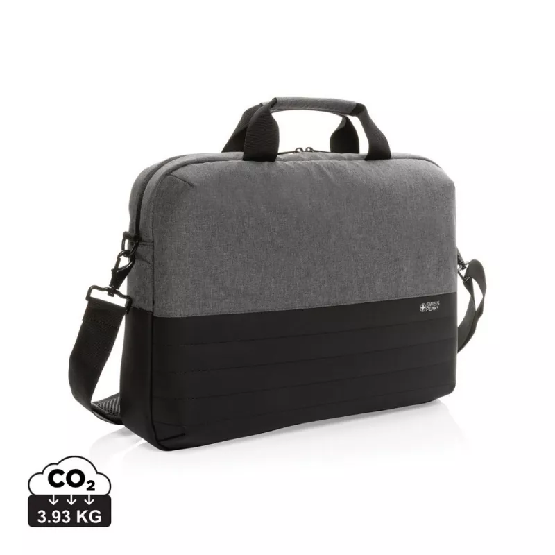 Torba na laptopa 15,6" Swiss Peak AWARE™, ochrona RFID - szary (P763.122)