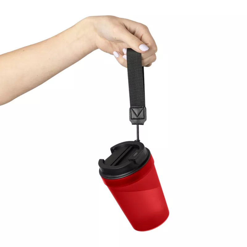 Kubek podróżny 350 ml - czerwony (VB287-05)