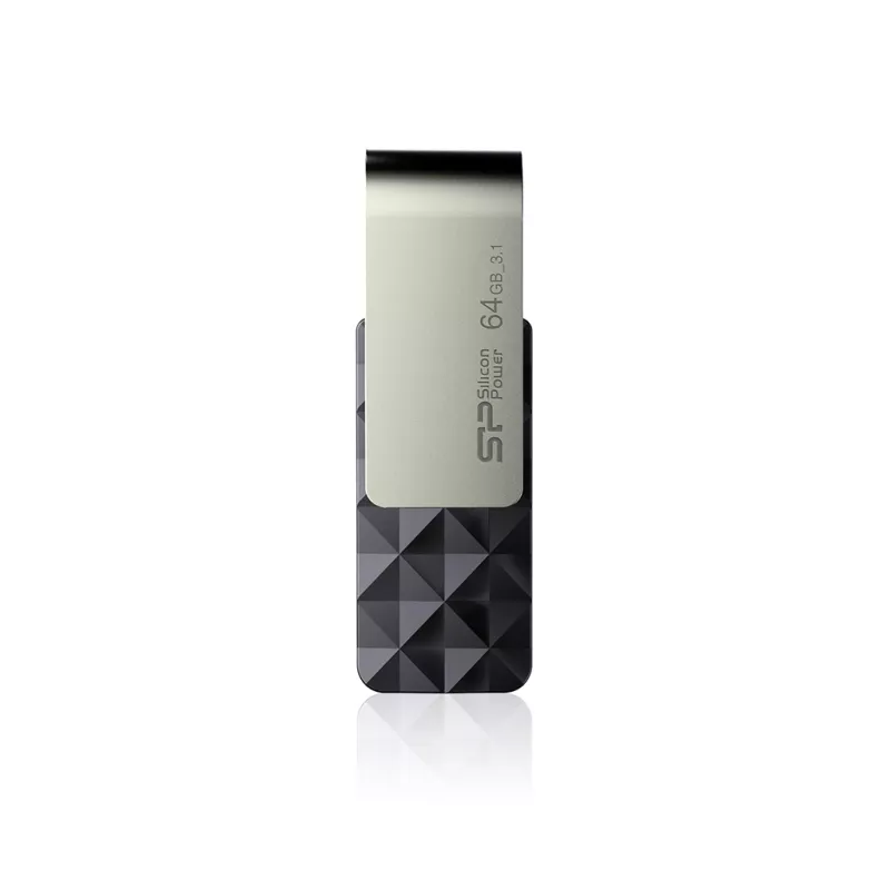Pendrive Blaze B30, 8GB 3.1 Silicon Power - czarny (EG814003 64GB)
