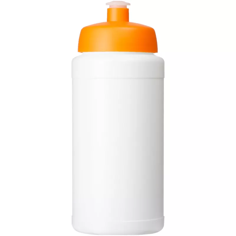 Bidon Baseline® Plus o pojemności 500 ml z wieczkiem sportowym - Biały-Pomarańczowy (21068807)