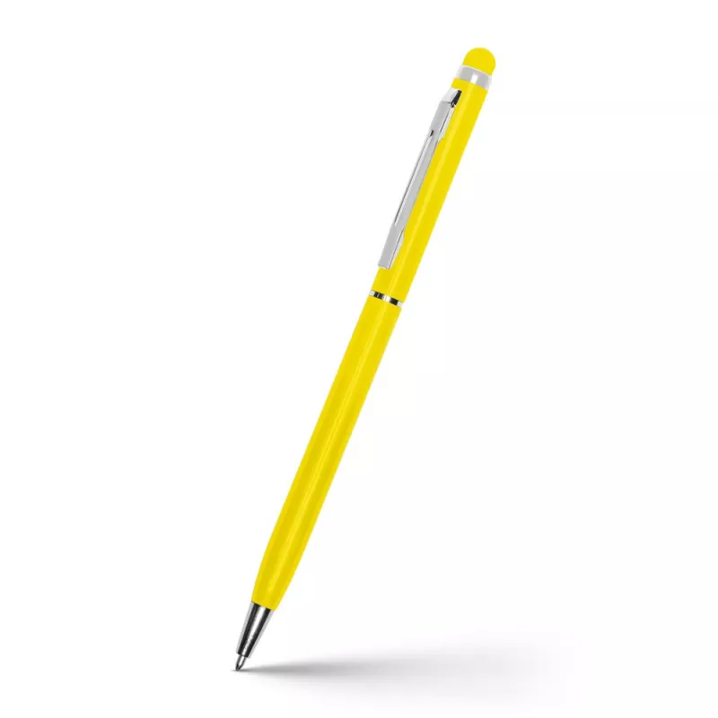 Długopis metalowy błyszczący z  touch pen-em | Raymond - żółty (V1660-08)