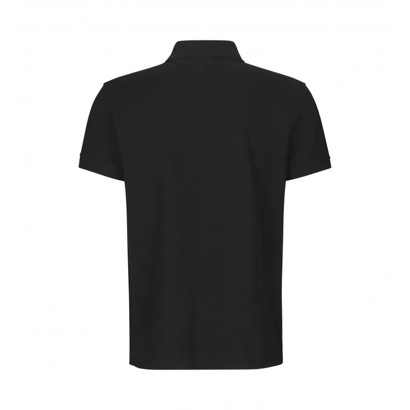 Koszulka bawełniana 210 g/m² ID Polo/stretch 0525 - Black (0525--BLACK)