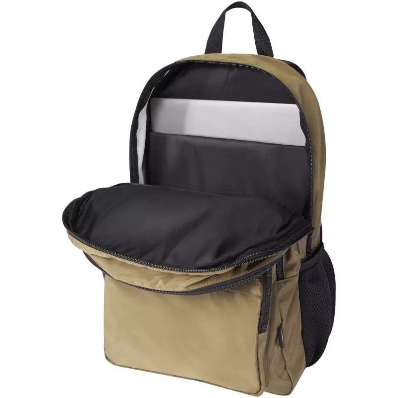 Trend Plus plecak na laptopa o przekątnej 15-cali o pojemności 20 l wykonany z materiałów z recyklingu z certyfikatem GRS - Leśny zielony (13008664)