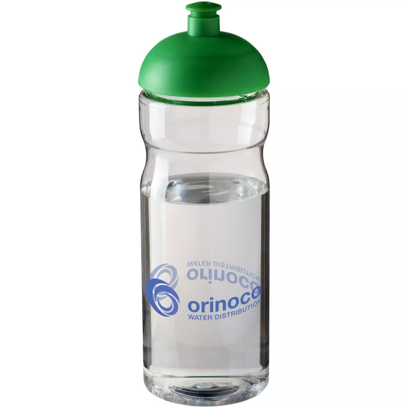 Bidon H2O Base® o pojemności 650 ml z wypukłym wieczkiem - Przezroczysty-Zielony (21004706)