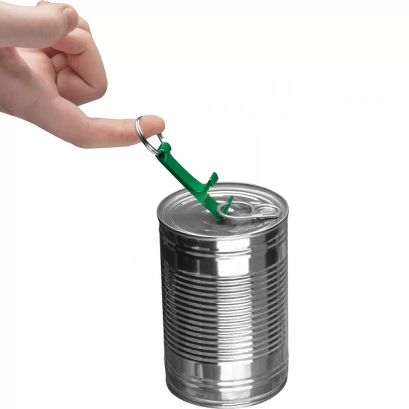 Brelok metalowy otwieracz do butelek ADRIANO - zielony (8232509)