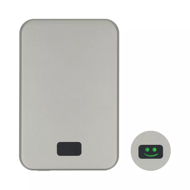 Xoopar Smile Wireless Mirror Powerbank kompatybilny z MagSafe 5000mAh - jasnoszary (LT41414-N0062)
