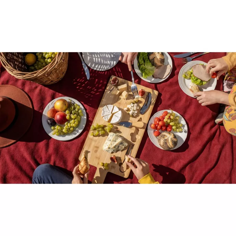 Koc piknikowy 125 x 162 cm  - czerwony (V6327-05)