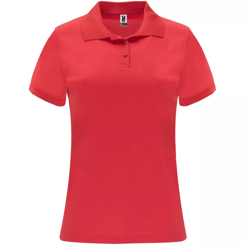 Damska sportowa koszulka polo z poliestru 150 g/m² ROLY MONZHA WOMAN 0410 - Czerwony (R0410-RED)