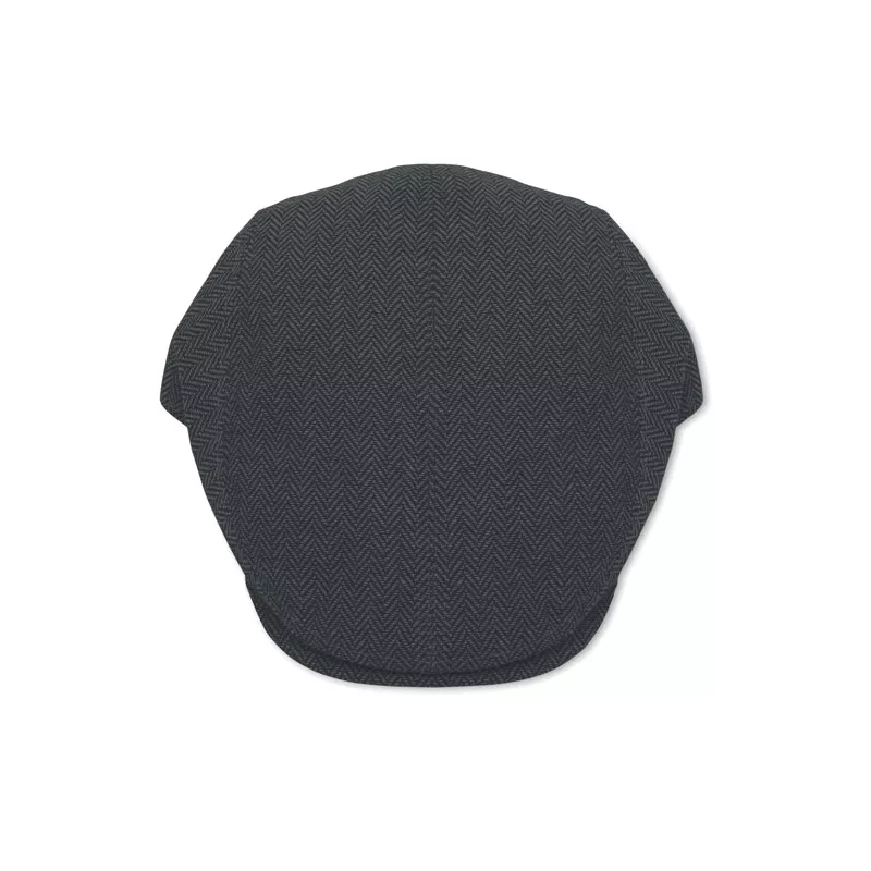 Czapka kaszkiet melanżowa 335 g/m² BLIND PEAK - Czarny (MO2966-03)