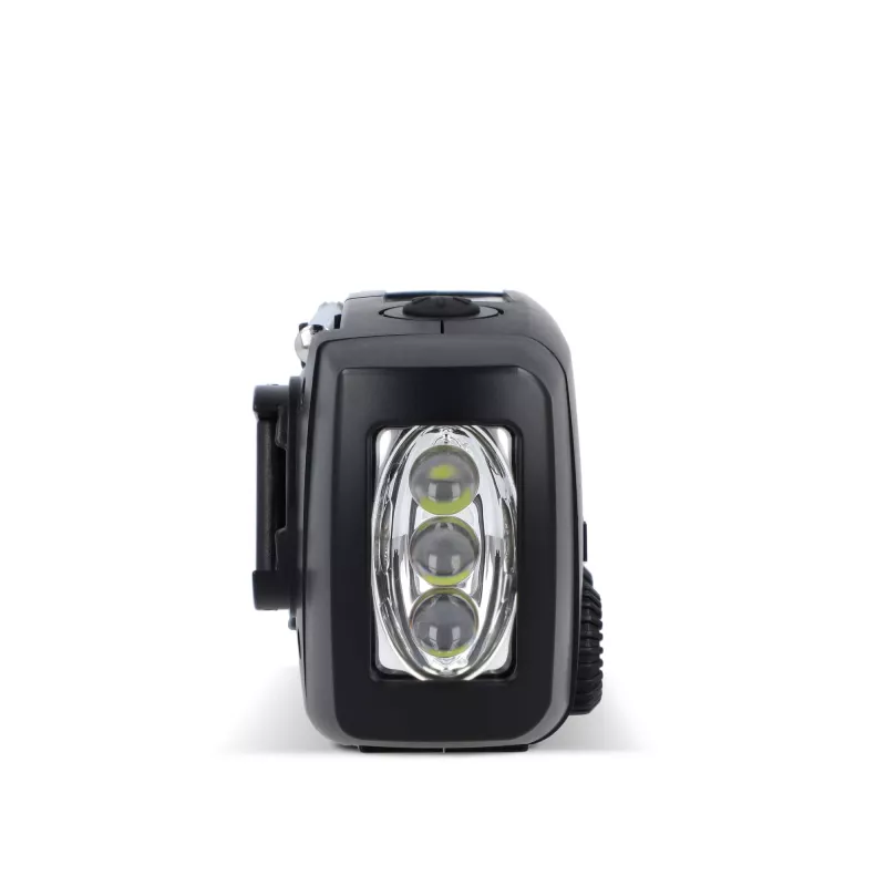 SafeSound Radio awaryjne zasilane energią słoneczną i korbką - czarny (LT95607-N0002)