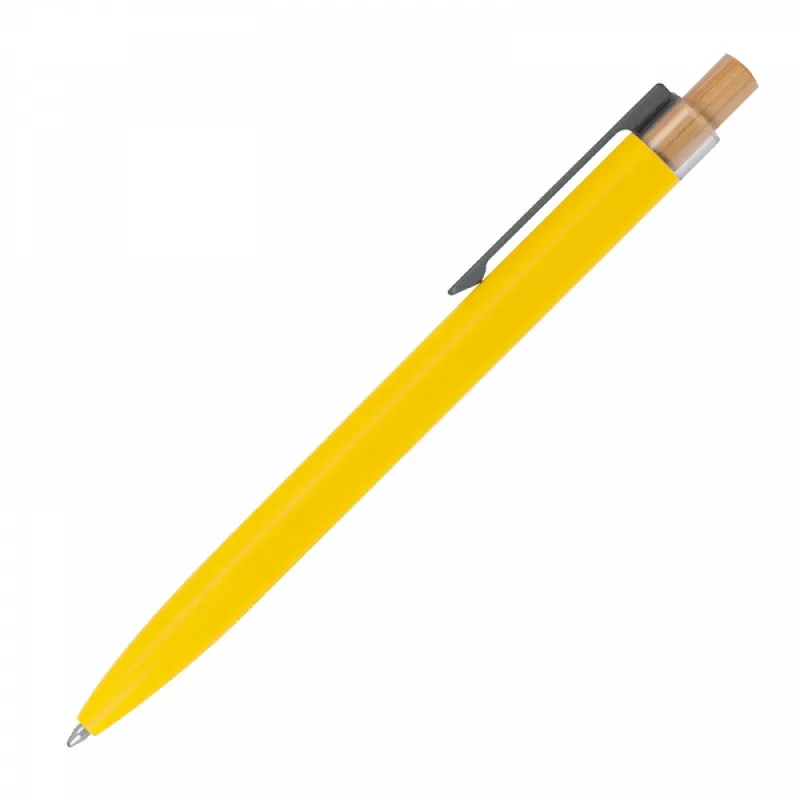 Długopis z aluminium z recyklingu - żółty (1384508)