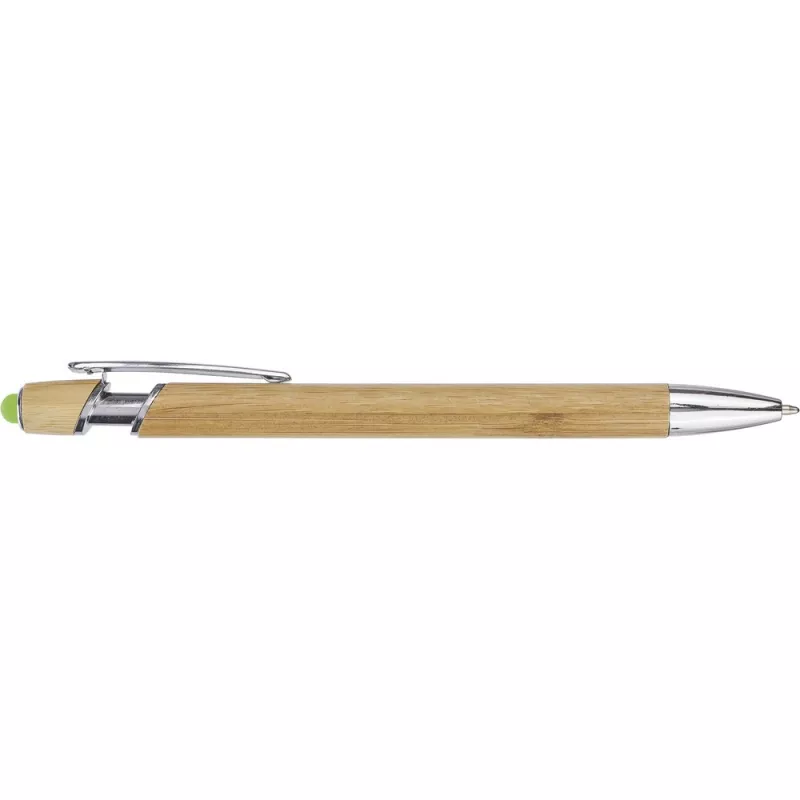 Bambusowy długopis, touch pen - zielony (VA442-06)
