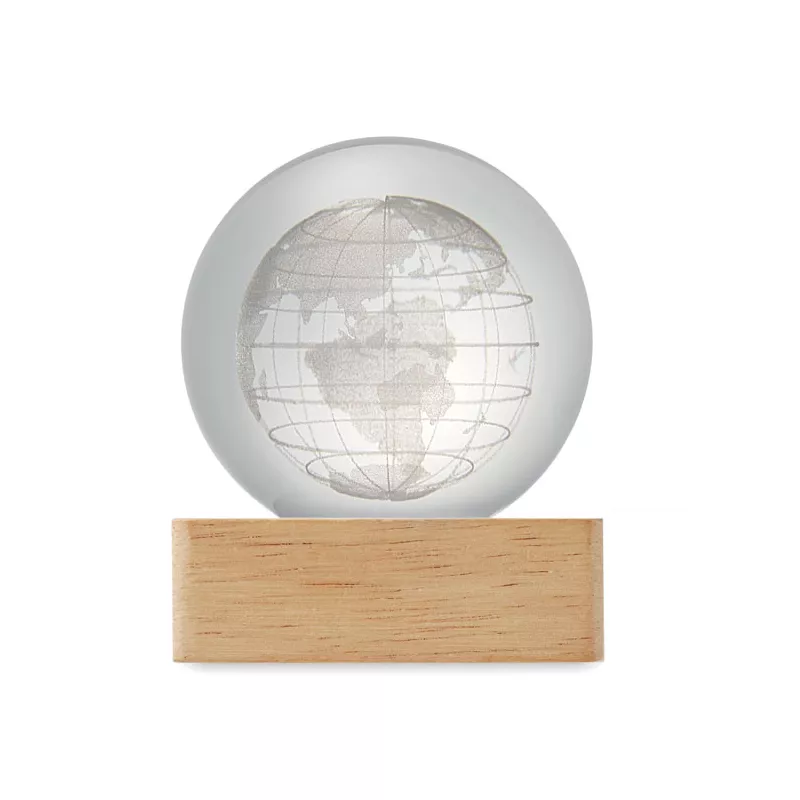Lampka LED szklana kula GLOBE LIGHT - Drewna (MO2690-40)