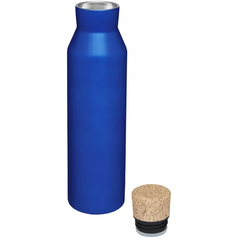 Butelka Norse z izolacją próżniowo miedzianą zamykana korkiem - Niebieski (10053552)