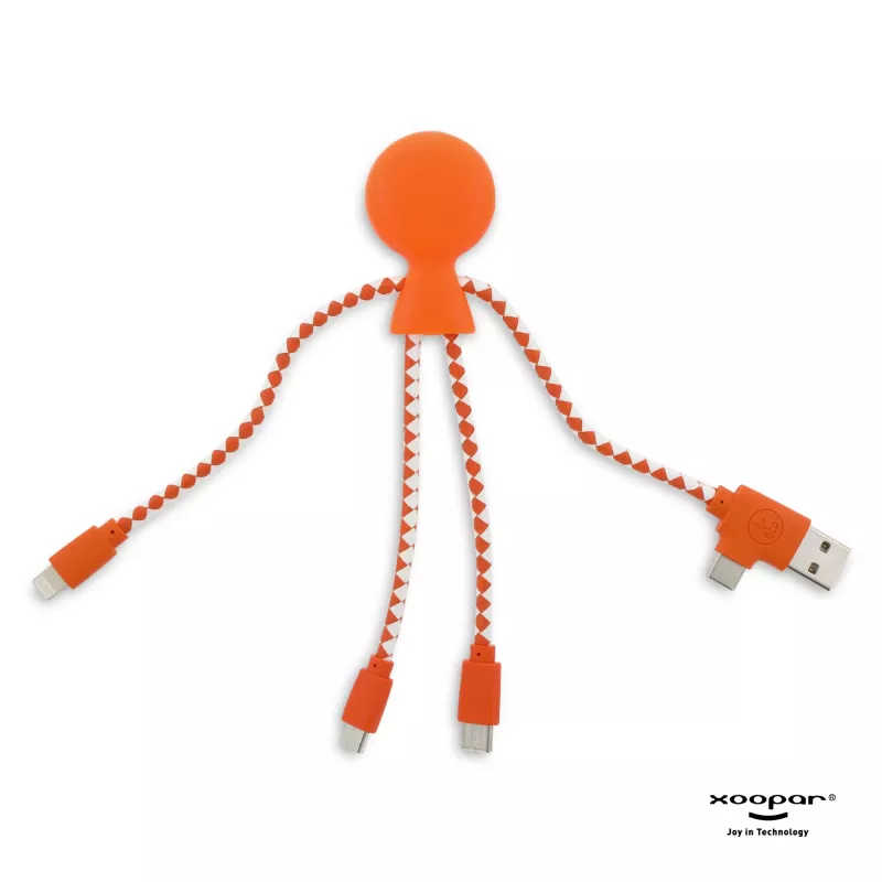 2081 | Xoopar Mr. Bio Charging cable - pomarańczowy (LT41004-N0026)