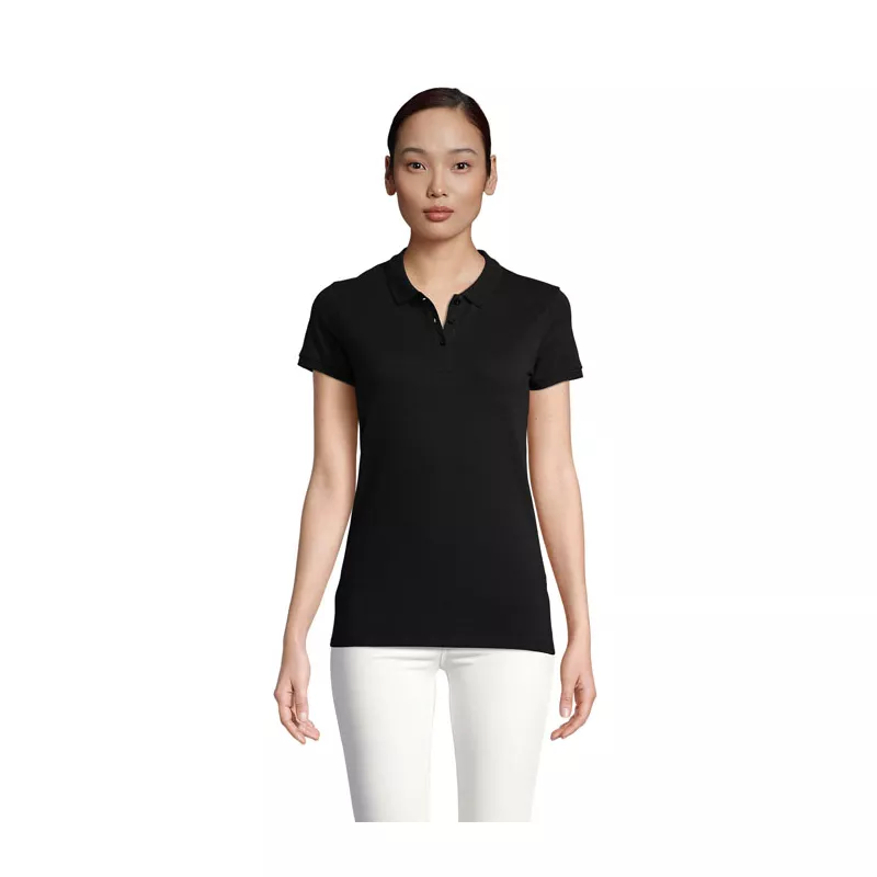 Polo damskie organiczne 170 g/m² Sol's PLANET WOMEN - Czarny (S03575-BK)