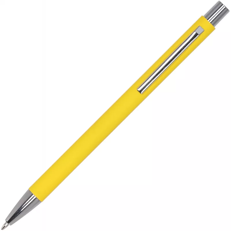 Długopis metalowy soft touch GIORGIO - żółty (1368008)