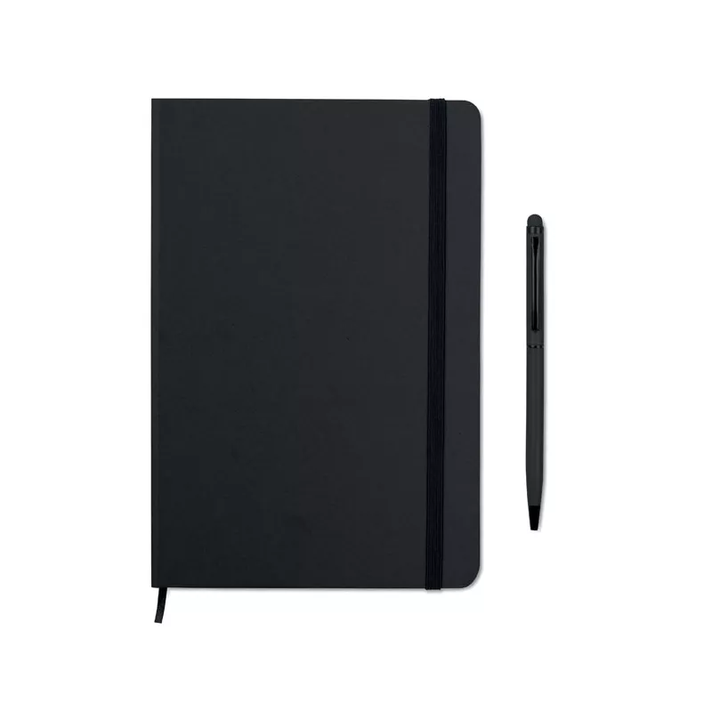 Notes A5 z długopisem 72 kartki w linię NEILO SET - Czarny (MO9348-03)