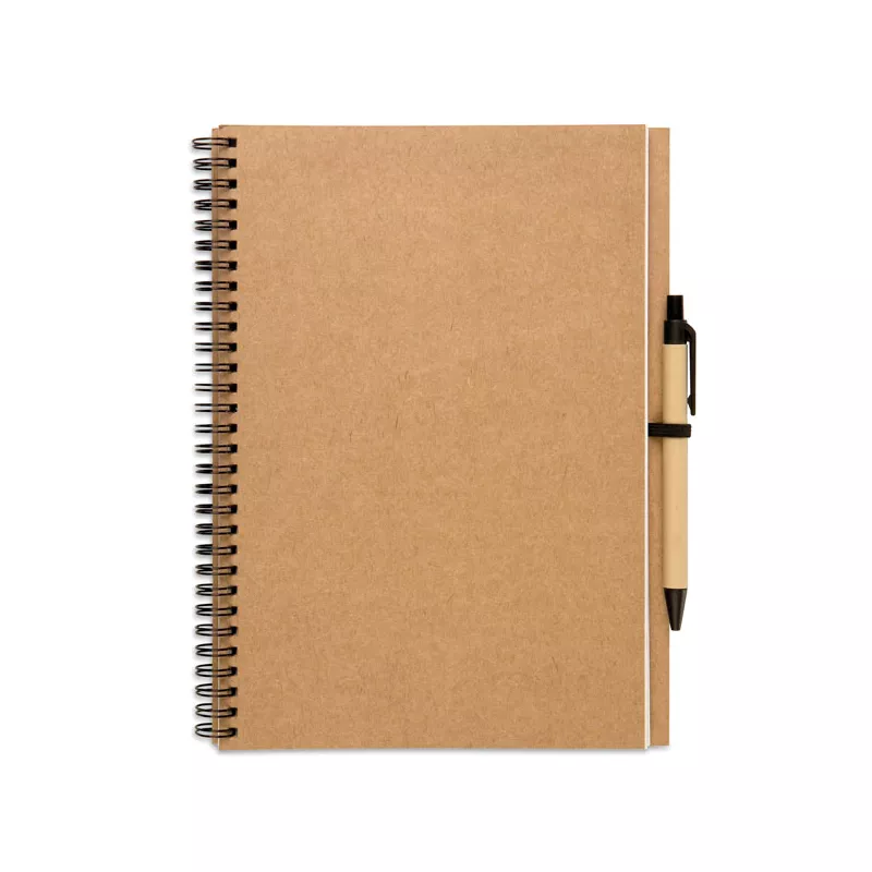 Notes z długopisem 70 kartek gładkie BLOQUERO PLUS - Bezowy (KC7013-13)