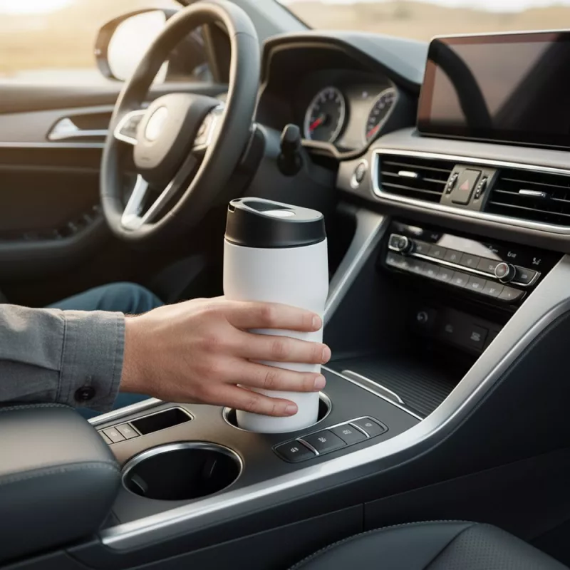 Kubek termiczny 400 ml Air Gifts | Niram - czarny (VA095-03)