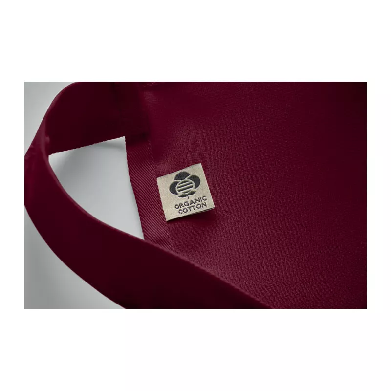 Fartuch z bawełny organicznej 240 g/m² GAMMA - Burgund (MO2249-02)