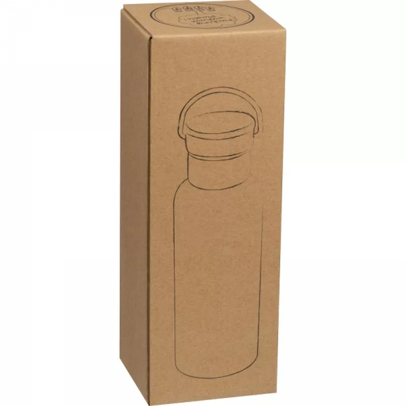 Butelka termiczna stalowa 500 ml EDOARDO - czarny (6098303)