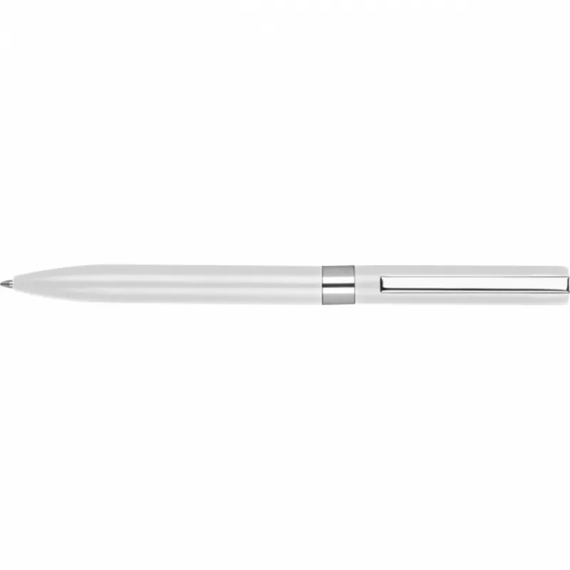 Długopis aluminiowy żelowy HUELVA - biały (374206)