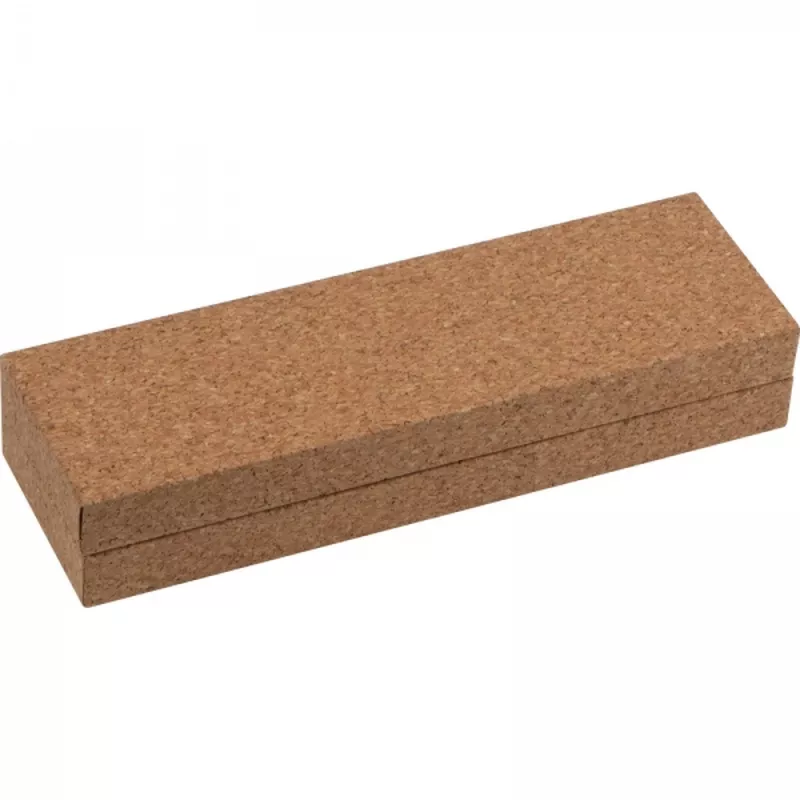 Zestaw piśmienny długopis i pióro kulkowe TEOFIL - brązowy (1147401)