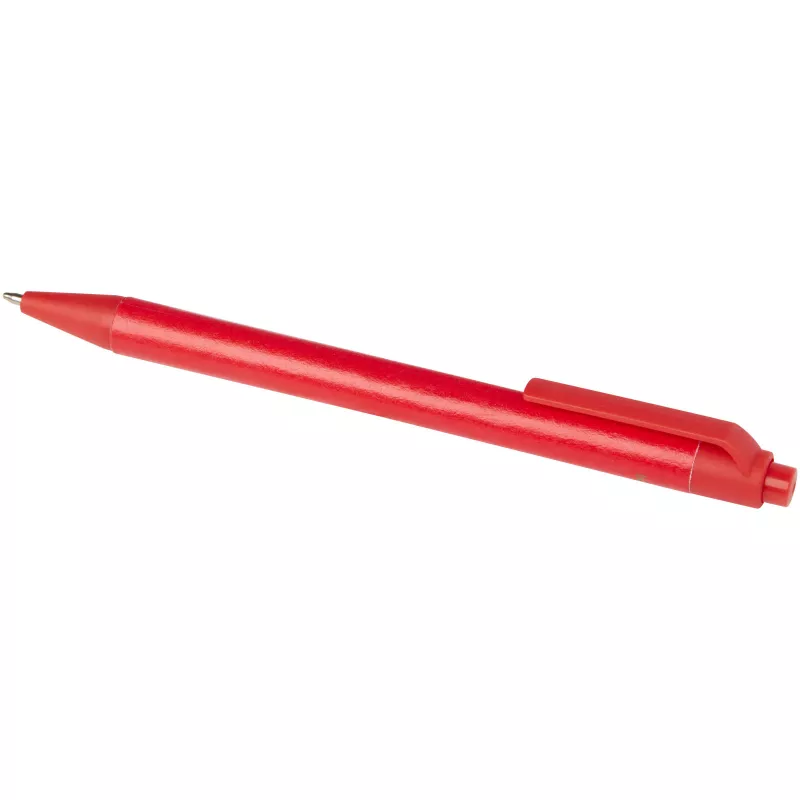 Chartik monochromatyczny długopis z papieru z recyklingu z matowym wykończeniem - Czerwony (10783921)