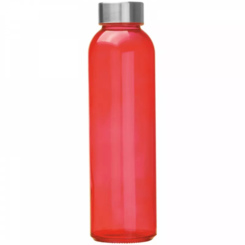 Butelka reklamowa szklana 500 ml - czerwony (6139405)