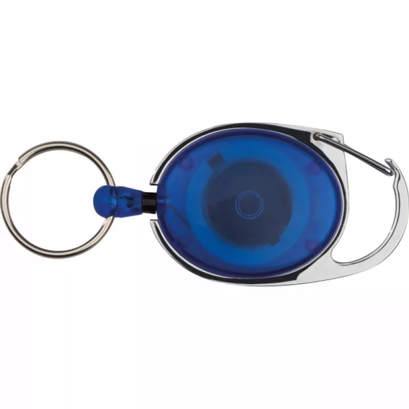 Brelok z karabińczykiem i zwijaną linką DIANA - niebieski (9117104)