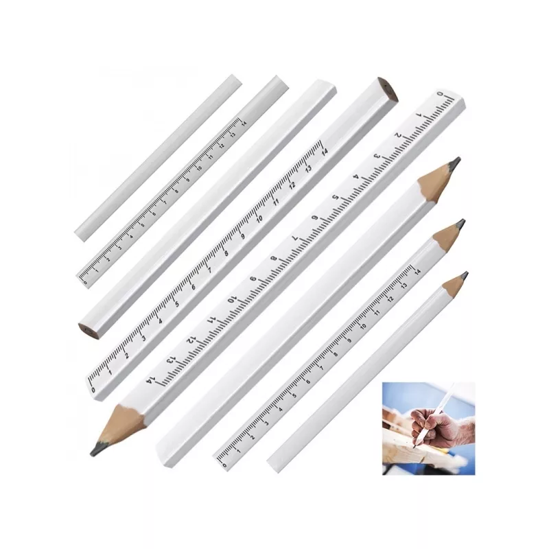 Ołówek stolarski EISENSTADT - biały (089606)