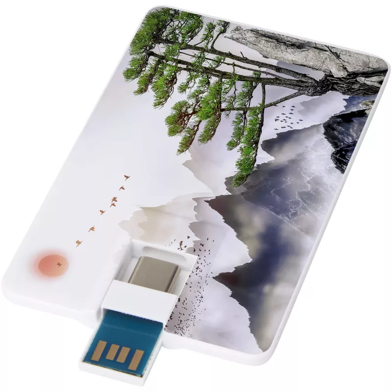 Duo Slim 32 GB dysk USB z portem typu C i USB-A 3.0 - Biały (12374901)