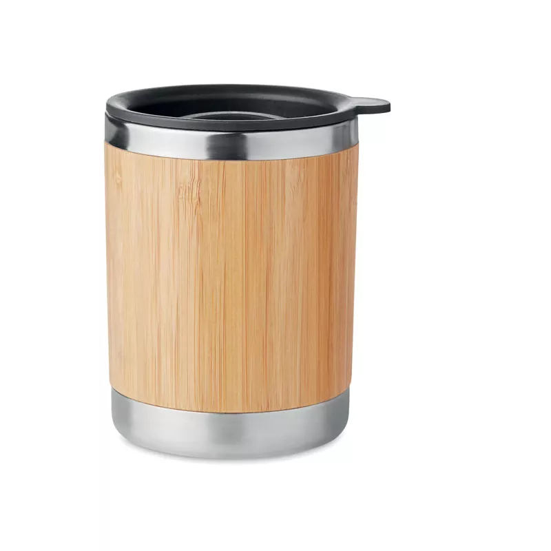 Kubek termiczny w bambusowej obudowie 250 ml LOKKA - Drewna (MO9937-40)