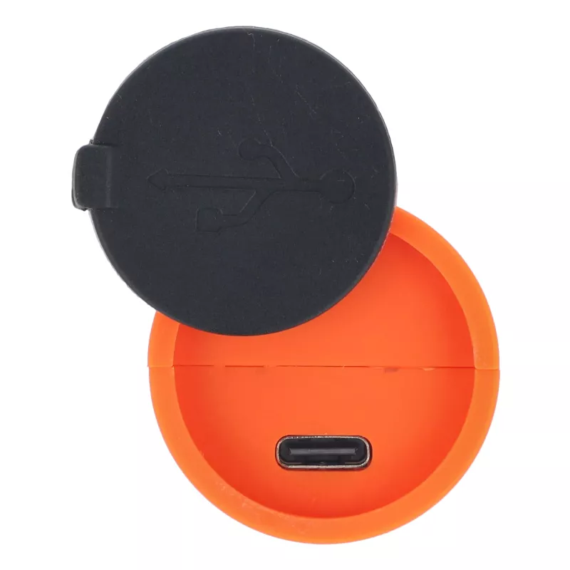 Akumulatorowa latarka LED 10W z funkcją zoom 300lm - pomarańczowy (LT93319-N0026)