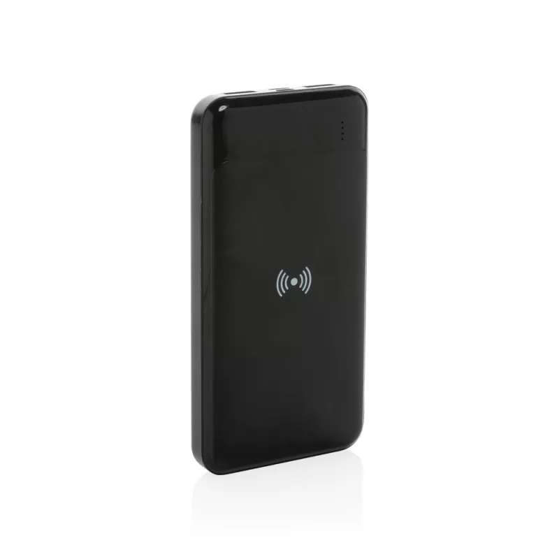 Bezprzewodowy power bank, ładowarka bezprzewodowa - czarny (P322.671)