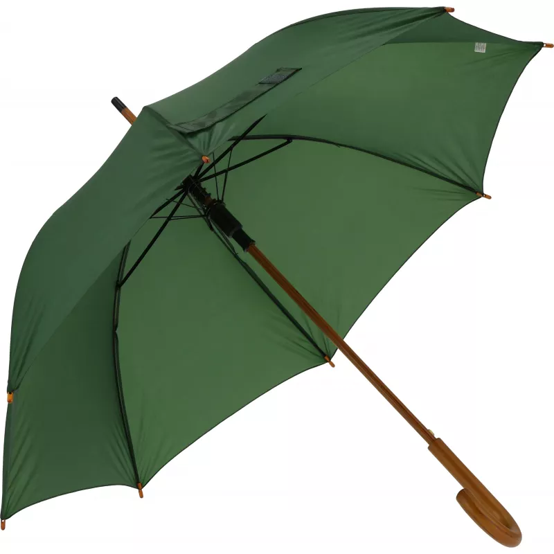 Parasol automatyczny drewniany Ø105 cm NANCY - ciemnozielony (513199)