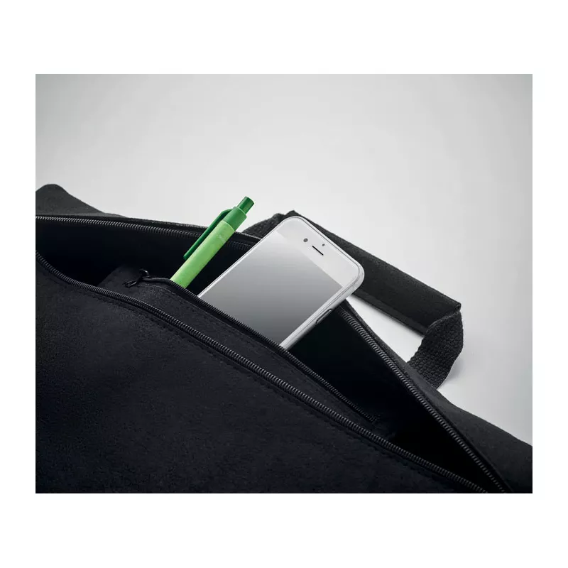 Torba na laptopa 15" z filcu RPET TAPLA - Czarny (MO6718-03)