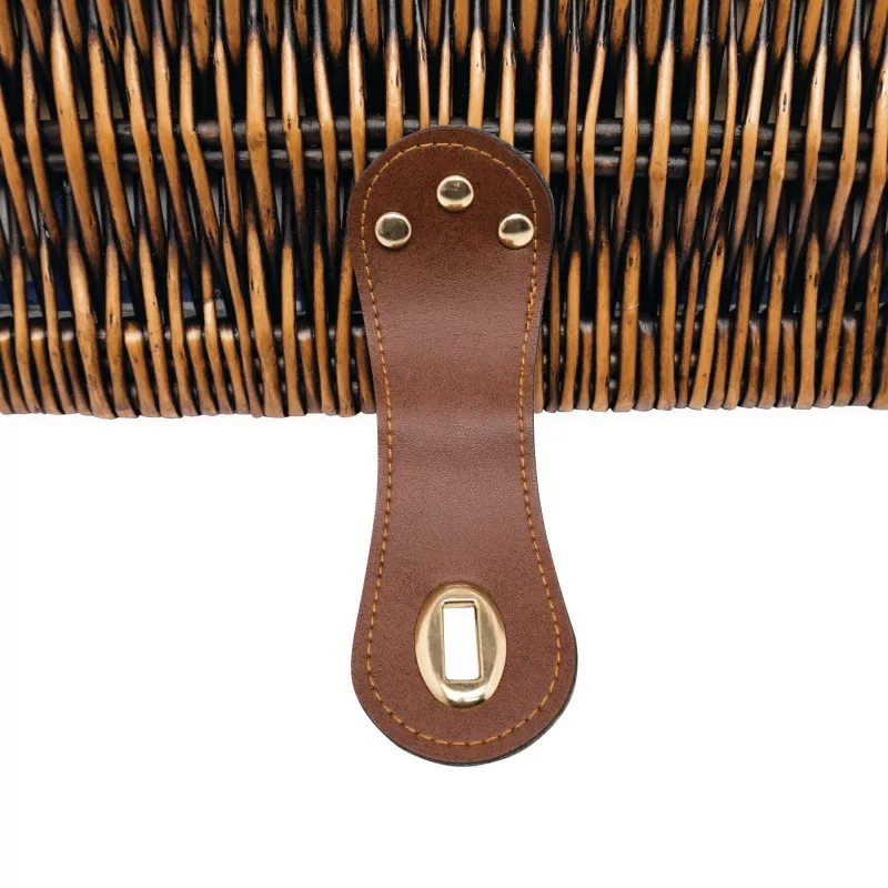 Kosz piknikowy - biały, niebieski (56-0604007)