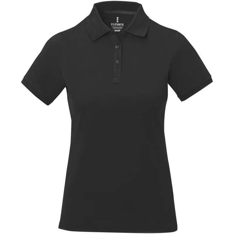 Damskie polo Calgary z krótkim rękawem - Czarny (38081-BLACK)