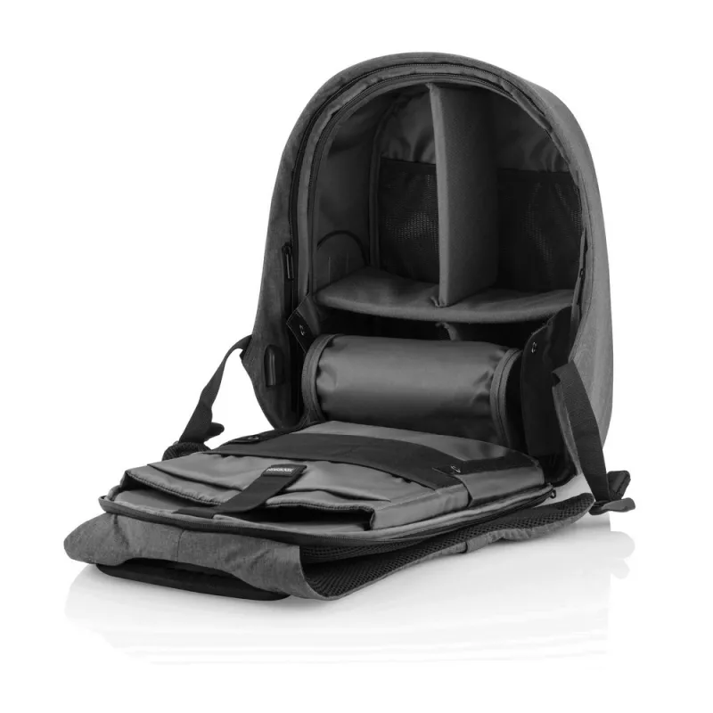 Bobby Hero Regular plecak chroniący przed kieszonkowcami - szary, czarny (P705.292)