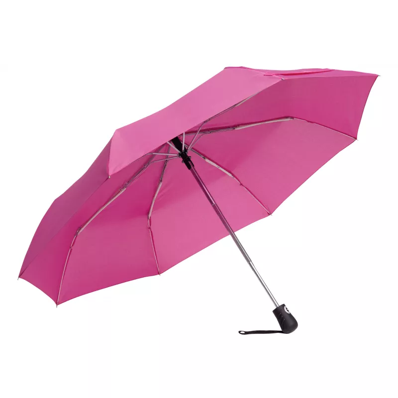 Automatyczny, wiatroodporny, kieszonkowy parasol BORA - ciemnoróżowy (56-0101282)