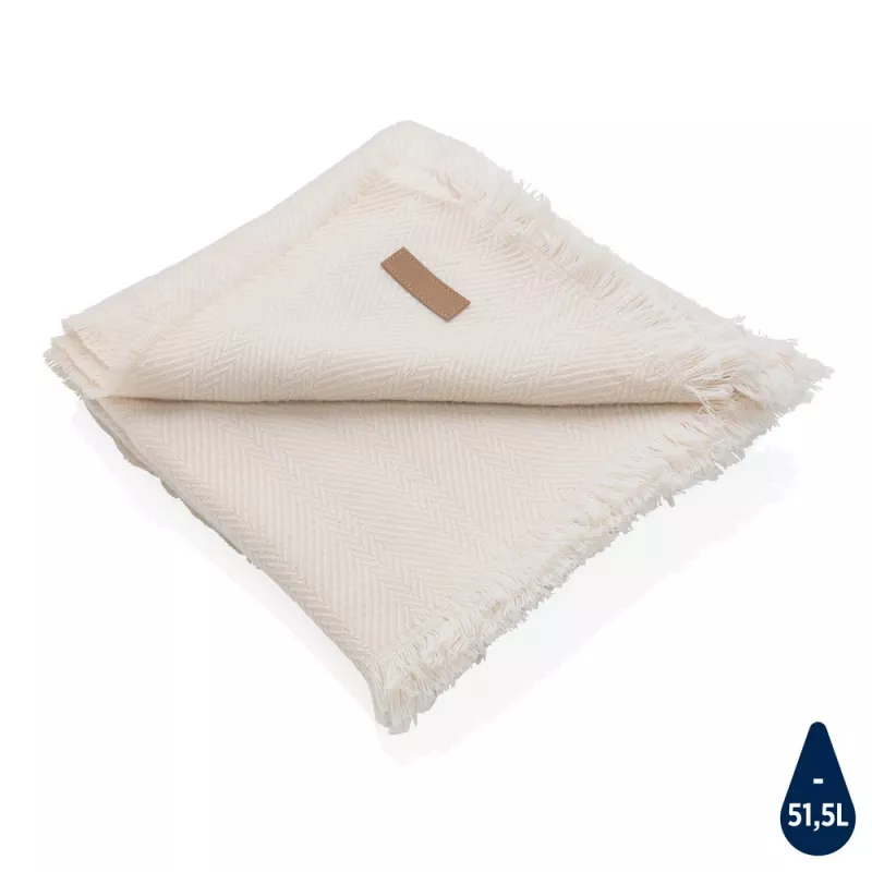 Koc 130 x 150 cm Ukiyo AWARE™ Polylana® - złamany biały (P459.100)