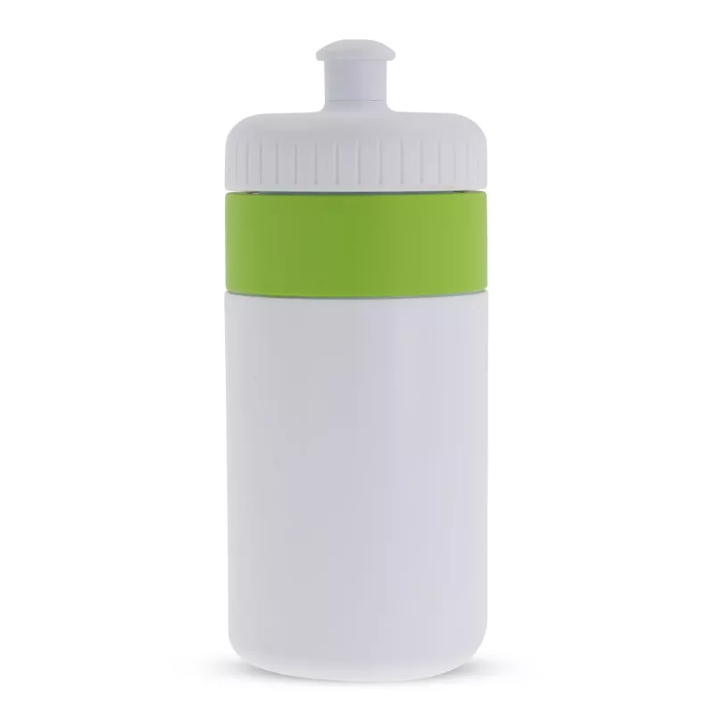 Bidon Sportowy Z Obwódka 500ml - biało / jasnozielony (LT98735-N0132)