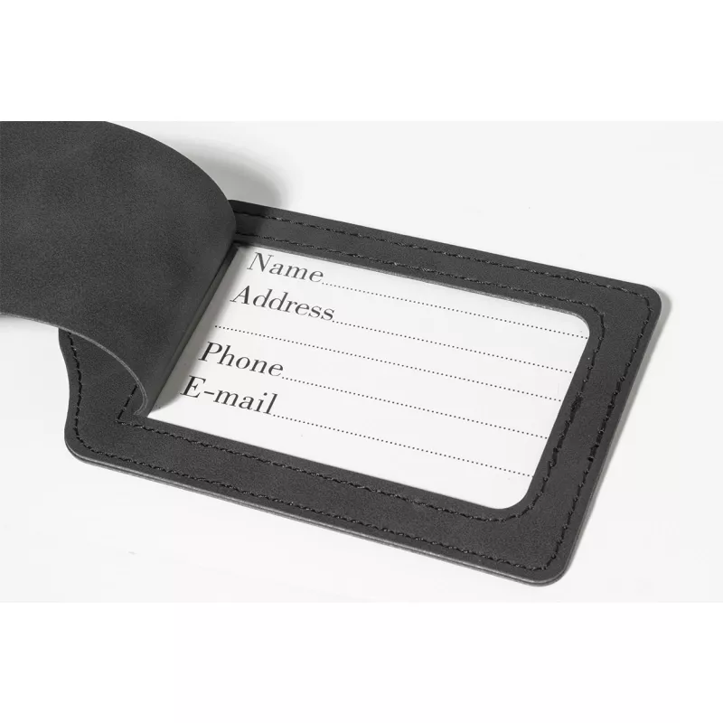 TwinPass zestaw podróżny (etui na paszport i zawieszeka na bagaż RPU) - czarny (AP800291-10)