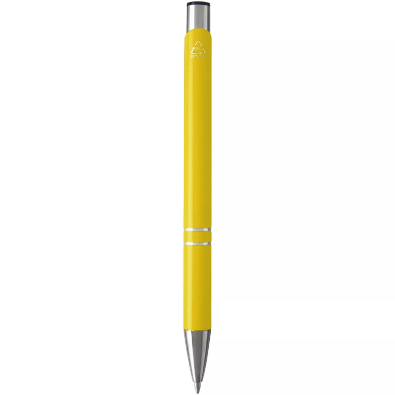 Moneta długopis z aluminium z recyklingu - Żółty (10782211)