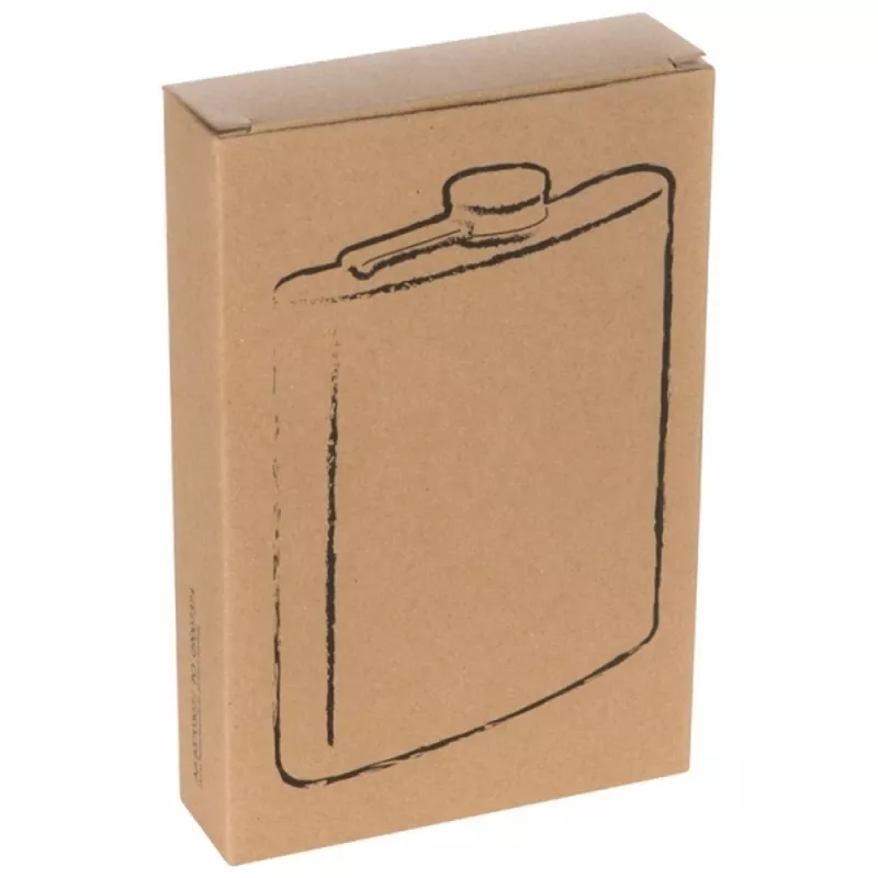 Piersiówka stalowa KANSAS CITY 237 ml - szary (570307)