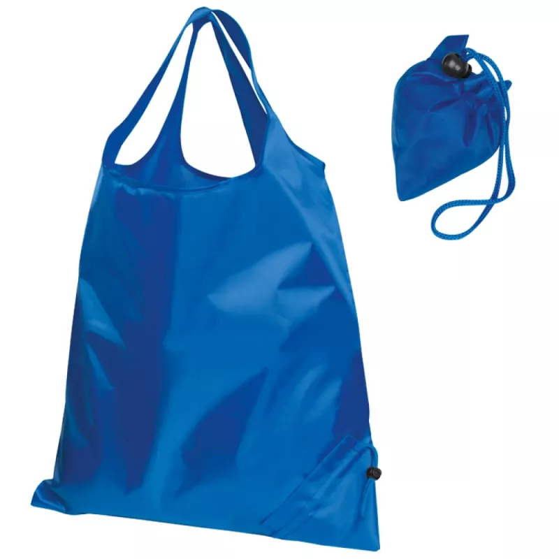 Składana torba poliestrowa na zakupy - niebieski (6072404)