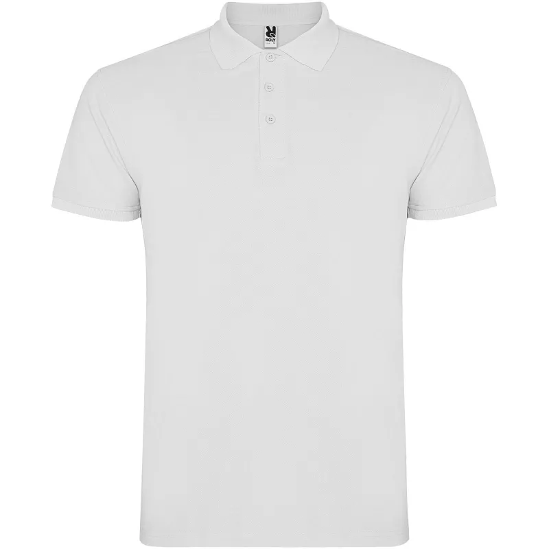 Koszulka polo bawełniana 200 g/m² ROLY STAR 6638 - Biały (R6638-WHITE)
