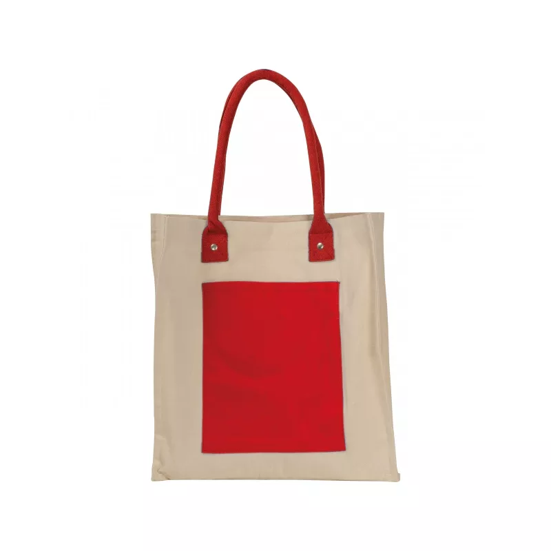 Torba płócienna z długimi uszami 320 g/m² 35x13x38cm - czerwony (6521805)